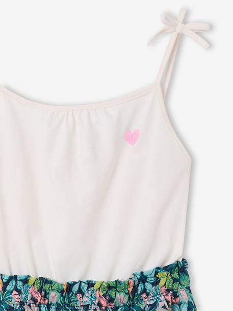 Robe filles fines bretelles marine+vieux rose 3 - vertbaudet enfant 