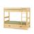 Pack lit superposé séparable avec tiroirs bois massif aaron Bois naturel 1 - vertbaudet enfant 