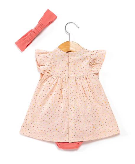 Ensemble robe + bas 100% coton bébé fille Imprime 2 - vertbaudet enfant 