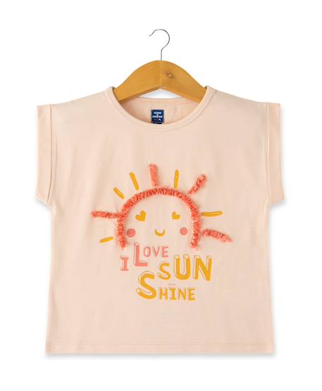 Fille-T-shirt manches courtes 100% coton fille