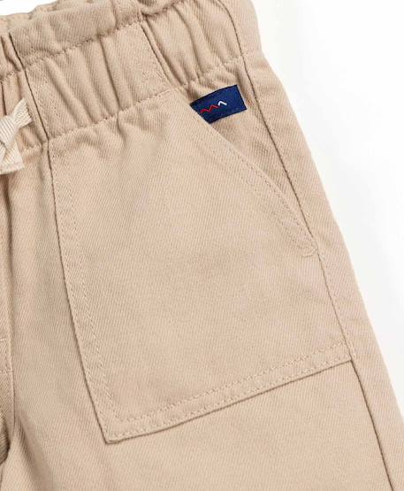 Pantalon 100% coton fille Beige 3 - vertbaudet enfant 