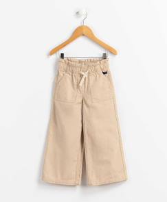 -Pantalon 100% coton fille