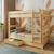 Pack lit superposé séparable avec tiroirs bois massif aaron Bois naturel 2 - vertbaudet enfant 