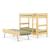 Pack lit superposé séparable gigogne avec matelas bois massif aaron Blanc+Bois naturel 10 - vertbaudet enfant 