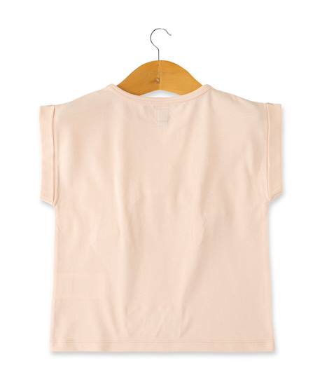 T-shirt manches courtes 100% coton fille Rose pale 2 - vertbaudet enfant 