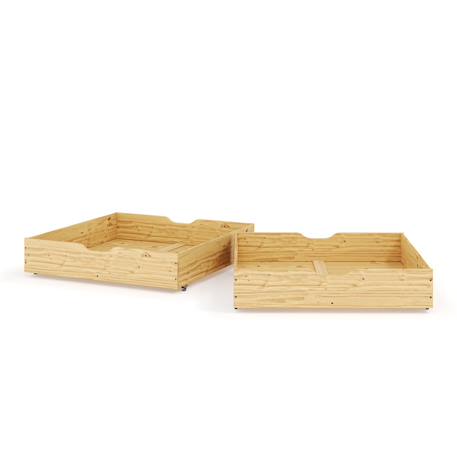 Pack lit superposé séparable avec tiroirs bois massif aaron Bois naturel 5 - vertbaudet enfant 