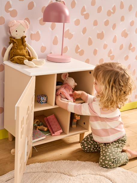 Table de chevet maison de poupée rose 3 - vertbaudet enfant 