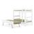 Pack lit superposé séparable gigogne avec matelas bois massif aaron Blanc+Bois naturel 4 - vertbaudet enfant 