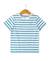Mariniere manches courtes 100% coton garçon Fond blanc casse raye bleu moy 1 - vertbaudet enfant 