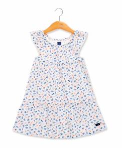 Robe manches courtes 100% coton fille  - vertbaudet enfant