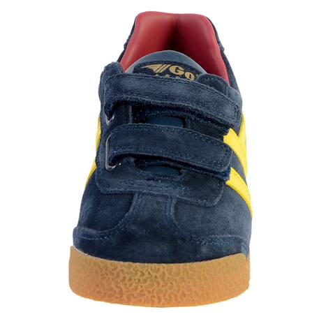Baskets basses  à scratch  velours Kaki marine+Navy sun red+Navy white 8 - vertbaudet enfant 