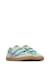 Sneakers en cuir et tissu kevis 2 vl. Blanc-noir-+Céleste-+Fuchsia-+Gris tourterelle-+Vert menthe- 22 - vertbaudet enfant 