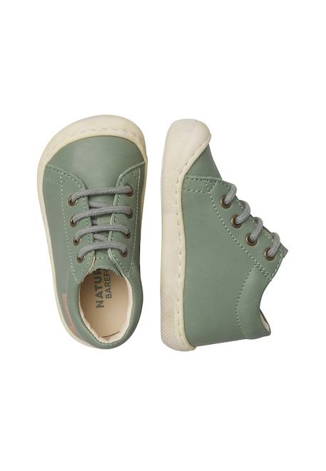 Chaussures en cuir amur Gris tourterelle-+Sage- 9 - vertbaudet enfant 