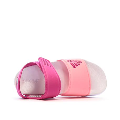Sandales fille a scratch adilette k Rose 6 - vertbaudet enfant 