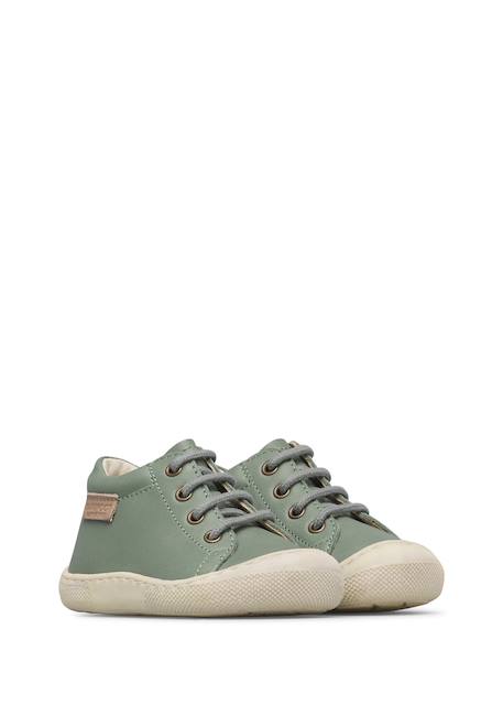 Chaussures en cuir amur Gris tourterelle-+Sage- 7 - vertbaudet enfant 