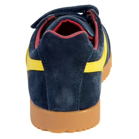 Baskets basses  à scratch  velours Kaki marine+Navy sun red+Navy white 7 - vertbaudet enfant 