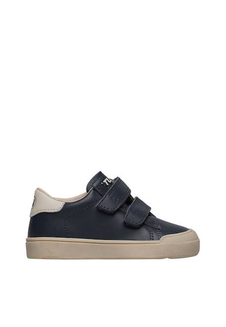 Baskets en cuir eindhoven 2 vl. Bleu foncé-+Marron-vert-+Noir-or- 1 - vertbaudet enfant 