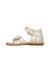 Sandales en cuir avec coeur firun Platine- 3 - vertbaudet enfant 