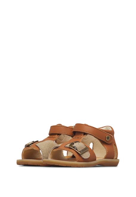 Sandales en cuir quarzo Cognac- 5 - vertbaudet enfant 