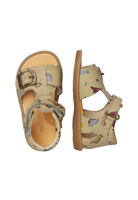 Sandales en cuir quarzo Gris- 4 - vertbaudet enfant 