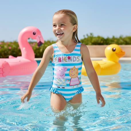 Maillot de bain enfant imprimé peppa pig Bleu+Rose 2 - vertbaudet enfant 