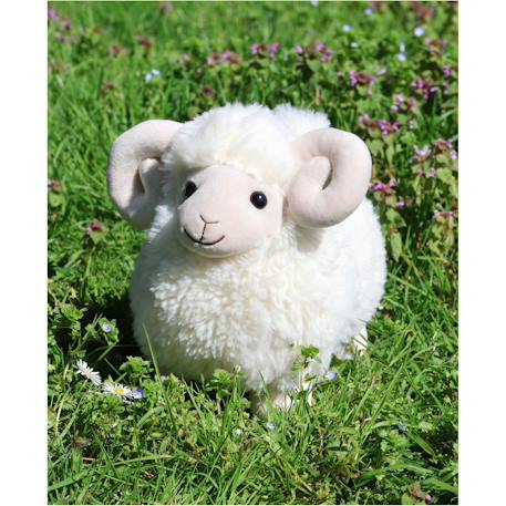 Peluche - peluche funny bélier crème - 30 cm Beige 2 - vertbaudet enfant 