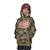 Sweat  camo à capuche relax fit kool Vert/rouge/blanc 1 - vertbaudet enfant 
