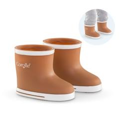 Jouet-Poupons et poupées-Poupons et accessoires-Bottes de pluie marron pour poupon 36 cm