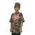 T-shirt  camo à col rond et manches courtes relax fit relax Vert/rouge/blanc 1 - vertbaudet enfant 