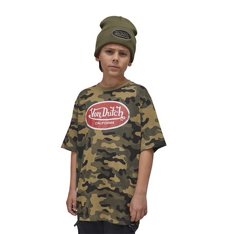 Garçon-T-shirt  camo à col rond et manches courtes relax fit relax