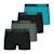 Lot de 4 boxers garçon ecopack sport Noir-bleu-vert 1 - vertbaudet enfant 