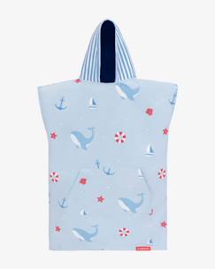 Linge de maison et décoration-Linge de bain-Poncho de bain a capuche enfant microfibre