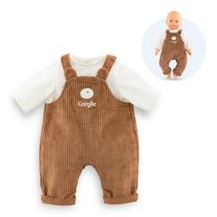 Jouet-Poupons et poupées-Poupons et accessoires-T-shirt & salopette ours petit explorateur pour poupon 42 cm