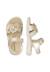 Sandales en cuir avec fleurs Brahma Platine- 4 - vertbaudet enfant 
