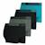Lot de 4 boxers garçon ecopack sport Noir-bleu-vert 2 - vertbaudet enfant 