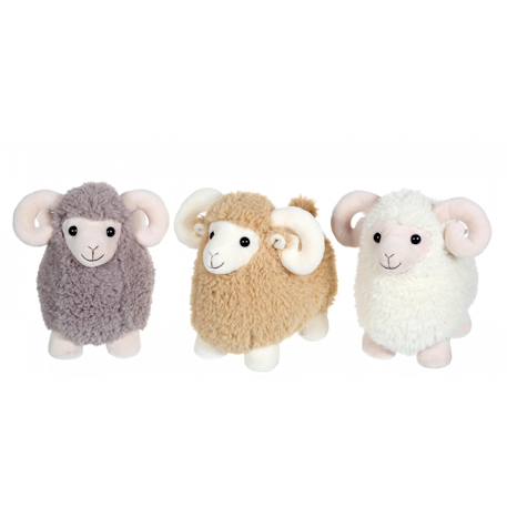 Peluche - peluche funny bélier beige - 30 cm Beige 4 - vertbaudet enfant 