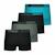 Lot de 4 boxers garçon ecopack sport Noir-bleu-vert 3 - vertbaudet enfant 