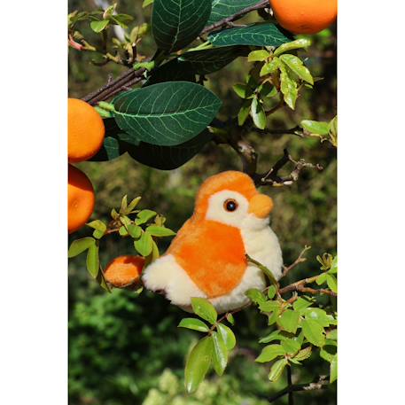 Peluche - peluche oiseau sonore birdies 14 cm - orange Orange 5 - vertbaudet enfant 