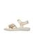 Sandales en cuir avec fleurs Brahma Platine- 3 - vertbaudet enfant 