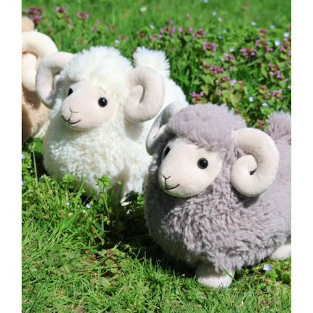 Peluche - peluche funny bélier gris - 30 cm Gris 3 - vertbaudet enfant 