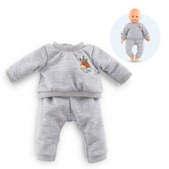 Jouet-Poupons et poupées-Poupons et accessoires-Jogging gris petit explorateur pour poupon 42 cm