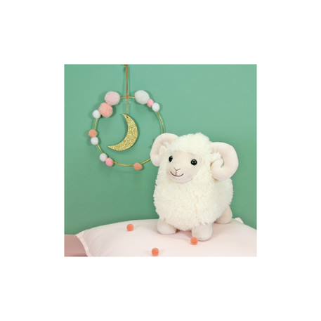 Peluche - peluche funny bélier crème - 30 cm Beige 4 - vertbaudet enfant 
