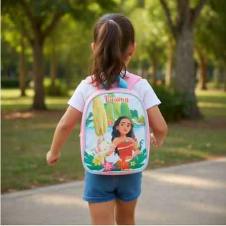 Sac à dos enfant 30cm vaiana Rose 2 - vertbaudet enfant 