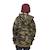 Sweat  camo à capuche relax fit kool Vert/rouge/blanc 2 - vertbaudet enfant 