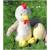 Peluche - coq easter econimals en peluche éco-conçue - 24 cm Beige 2 - vertbaudet enfant 