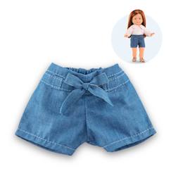 Jouet-Poupons et poupées-Poupées mannequins et accessoires-Short en jean avec noeud pour poupée ma corolle