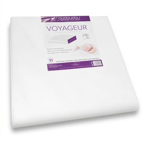 Matelas de voyage pliable pour bébé Blanc 2 - vertbaudet enfant 