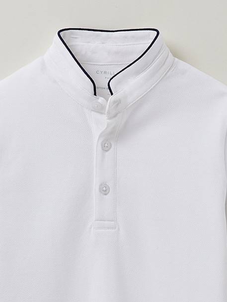Polo garçon - coton bio Blanc 2 - vertbaudet enfant 
