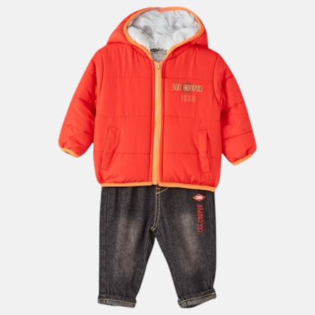 Ensemble bébé veste à capuche et pantalon Rouge 5 - vertbaudet enfant 