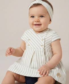 Ensemble robe + bas bébé fille  - vertbaudet enfant